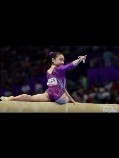 [x]18歳の新星、伸び伸びと 岡村真、平均台で日本初の金―アジア大会 - YouTube