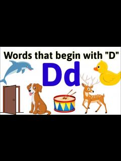 [x]D Words | Writing letter D | D words for kids | Capital letter D ...