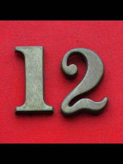 [x]Number 12 Typography Display