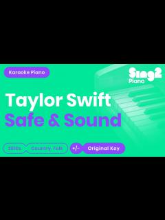 [x]Taylor Swift - Safe & Sound (Karaoke Piano) - YouTube
