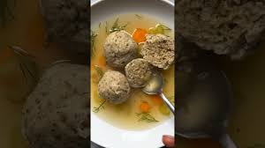 Serve Joan Nathan\u2019s Matzo Ball Soup with chicken or vegetable broth 🥣