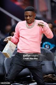 Boosie dances during the second half of a game between the Atlanta ...